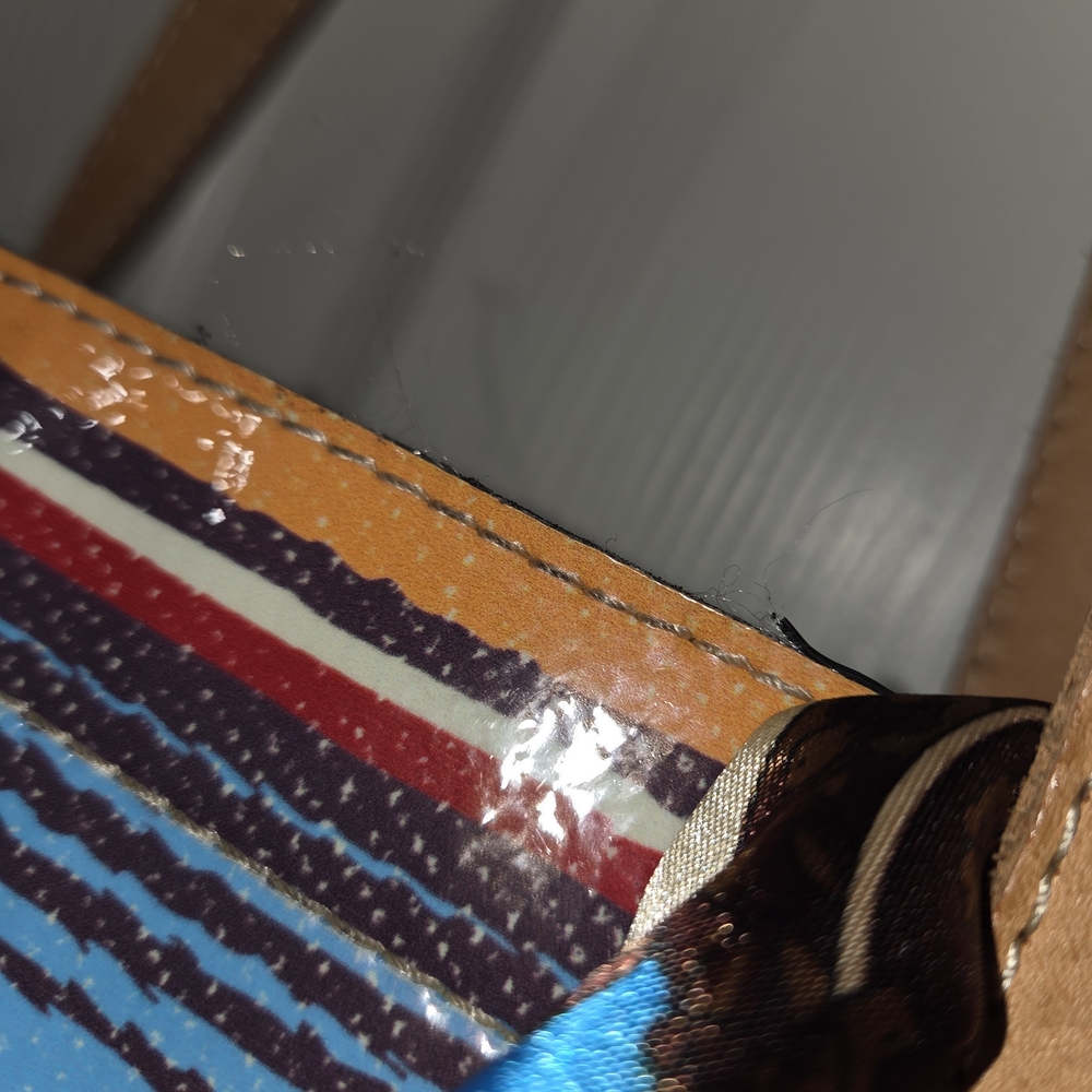 Consuela Multicolor Striped Tote with Tan Handles - Picture 17 of 17